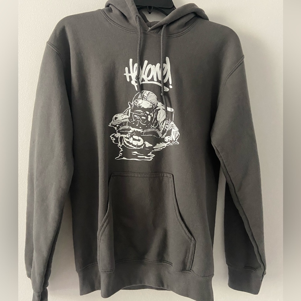 Hoodie unisex gray hexone new